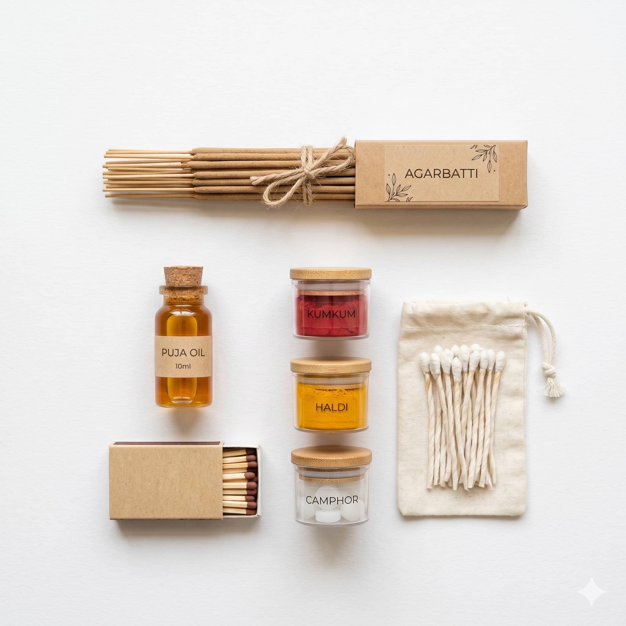 Basic Monthly Pooja Kit – Essential Daily Worship Pack